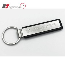 VW T-Cross sleutelhanger metaal/leer